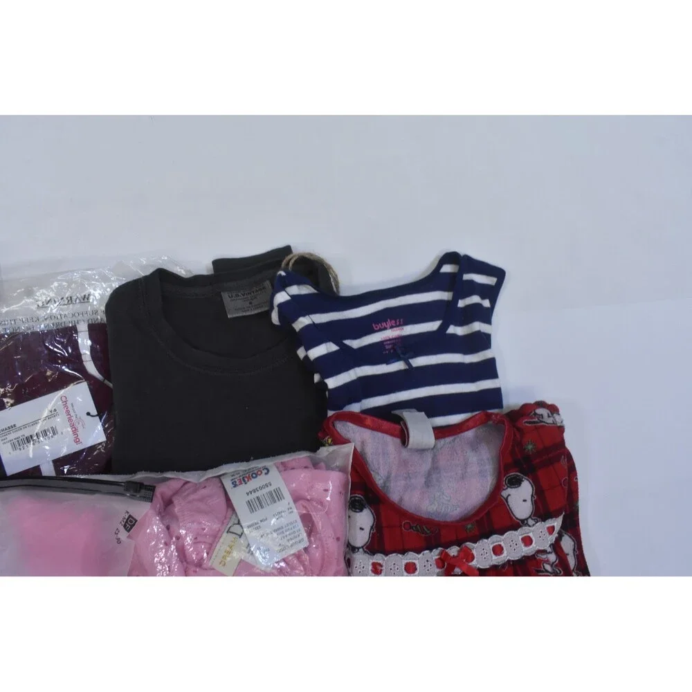 Wholesale Bulk Lot Of 13 Girls Size Small 6/7 Mixed Season Tops Bottoms Dresses